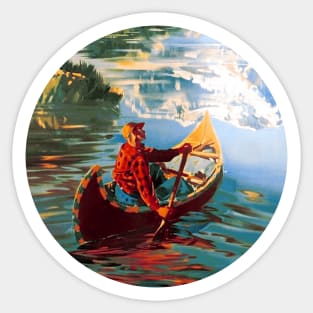 Canoe 2 Sticker